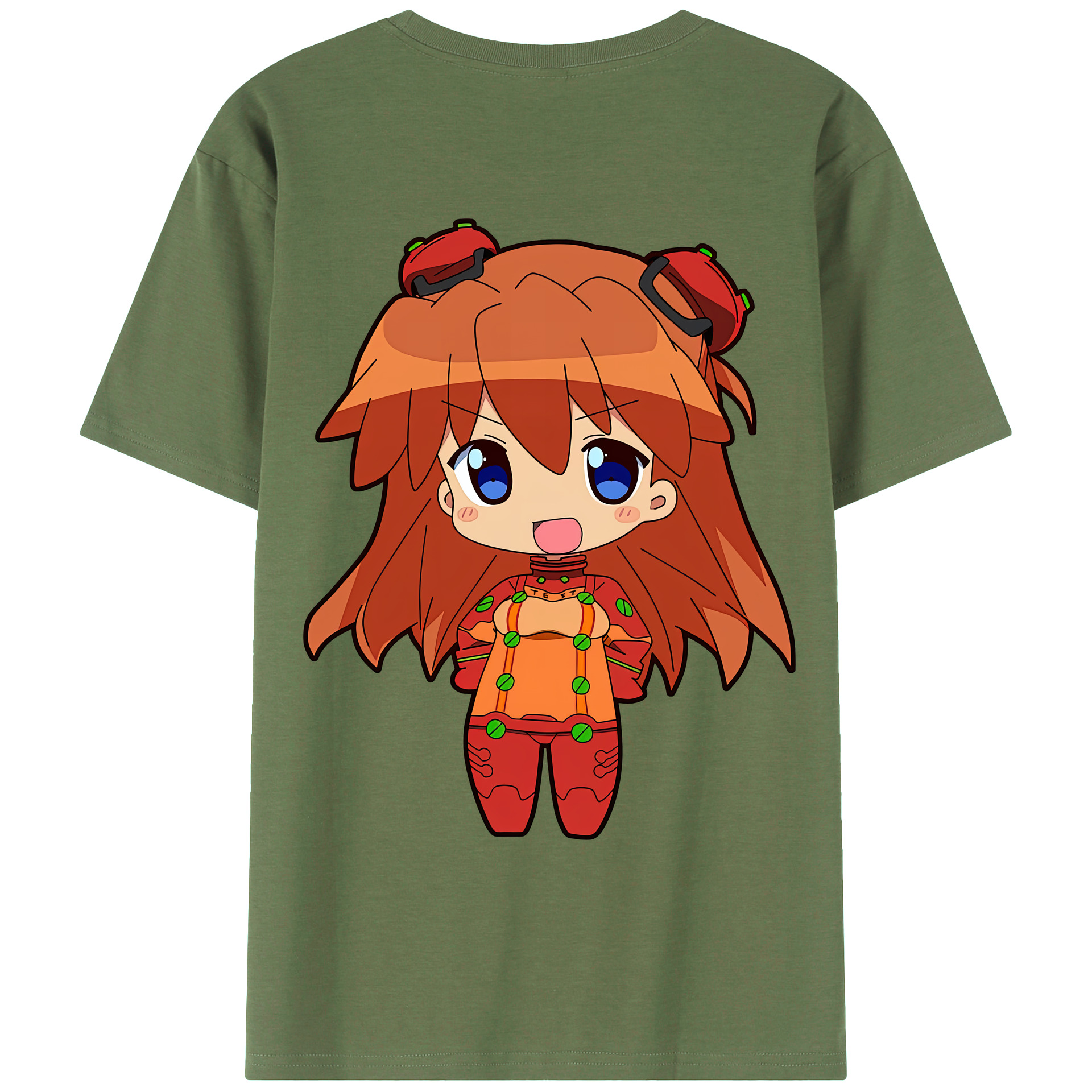 （画像用） EVA 新世紀エヴァンゲリオン 綿100％ メンズ半袖Tシャツ（バックプリント） 通気性